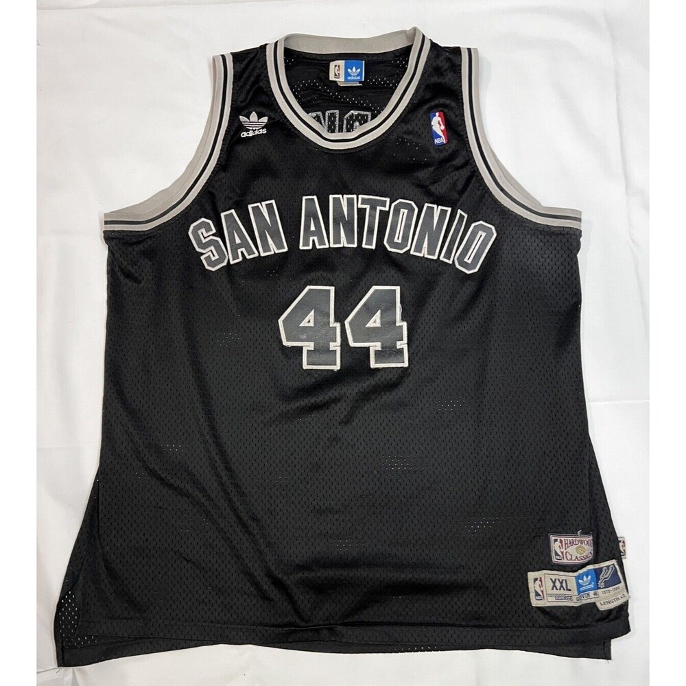 George Gervin Adidas 79 80 San Antonio Spurs Hardwood Classic 2XL +2 FLAWED